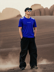 Men's Imported Mesh Dry-Fit Blue Tees