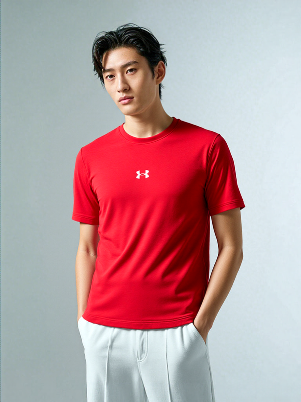 Men's Under Imported Mesh Dry-Fit Red Tees